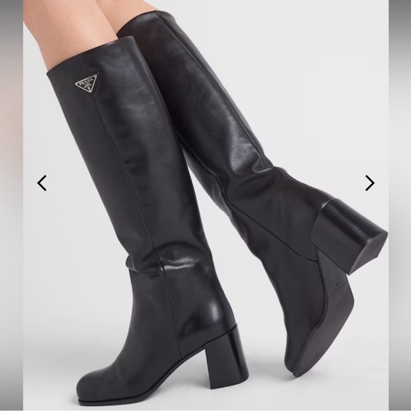 Prada Knee High Leather Boots - Picture 13 of 16